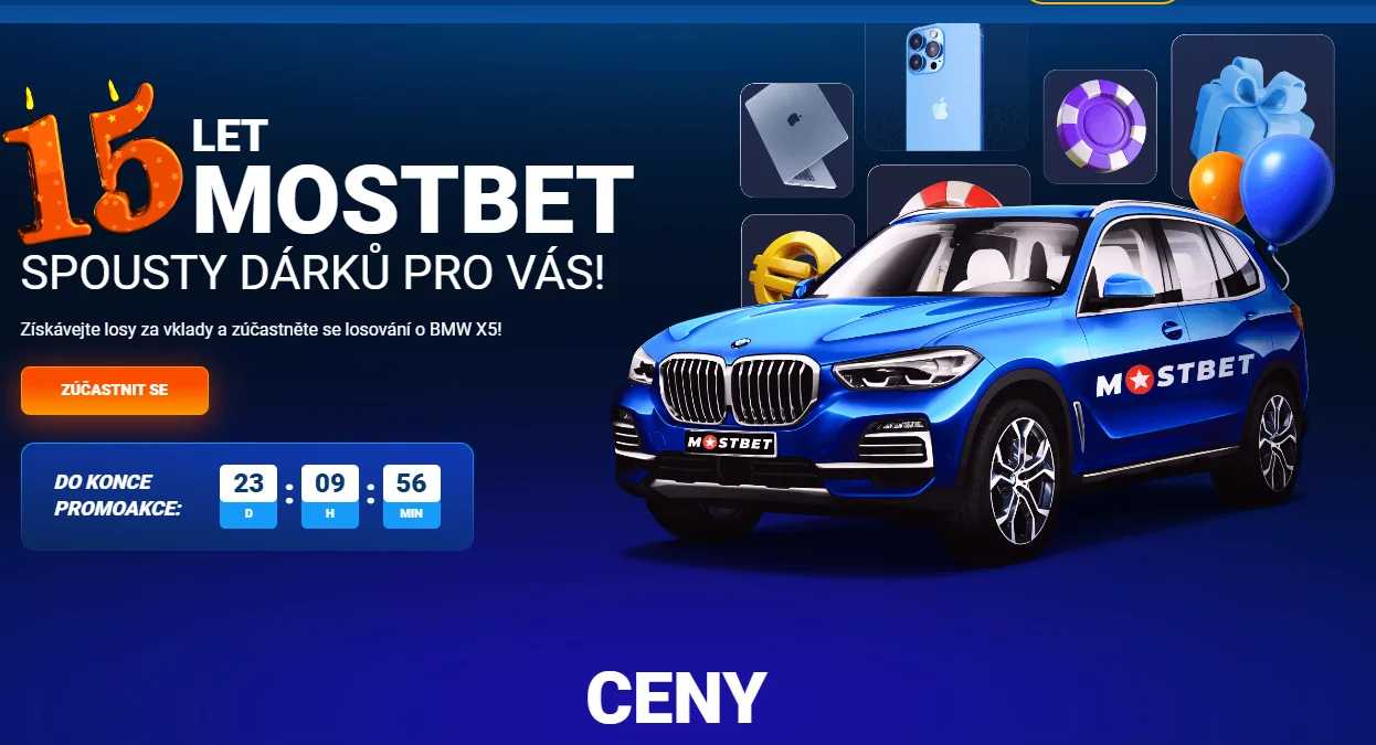 Bonusy v Czech Mostbet k narozeninám