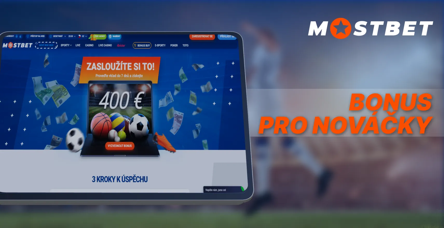 Uvítací bonus pro nové hráče Mostbet